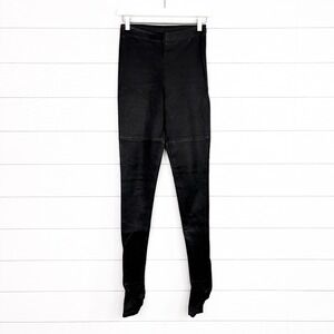Maison Martin Margiela HM Leather Drainpipe Trouser Pants Black 6